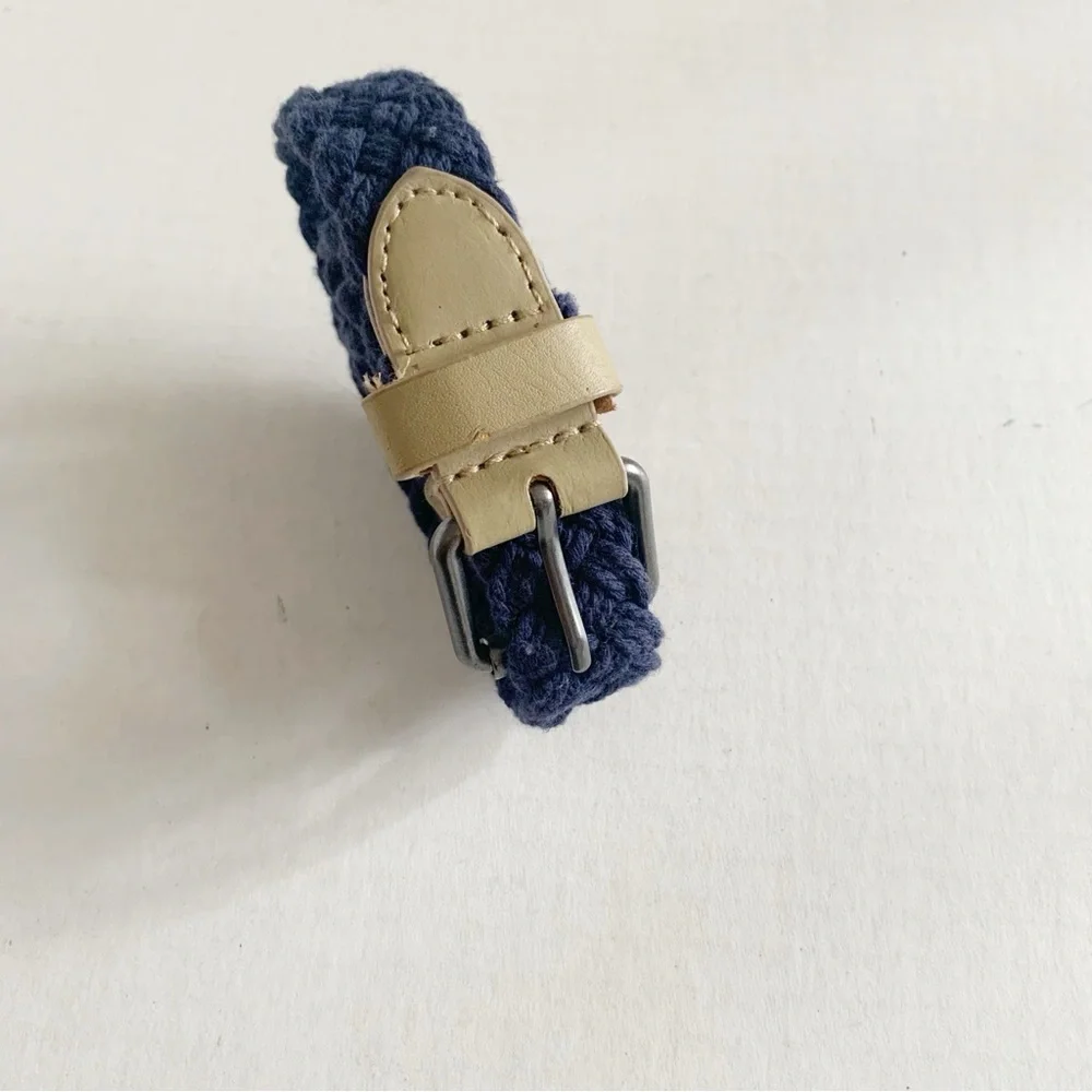 5/$25 kids OshKosh navy blue braided belt medium